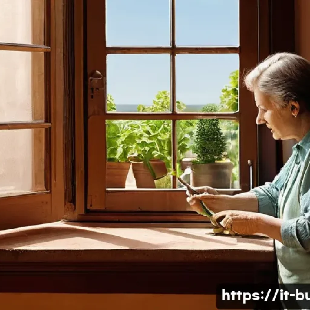 건물 내 해충 방제 - **Prompt:** A meticulously detailed interior view of a sunny, traditional Italian home. An adult, dr...